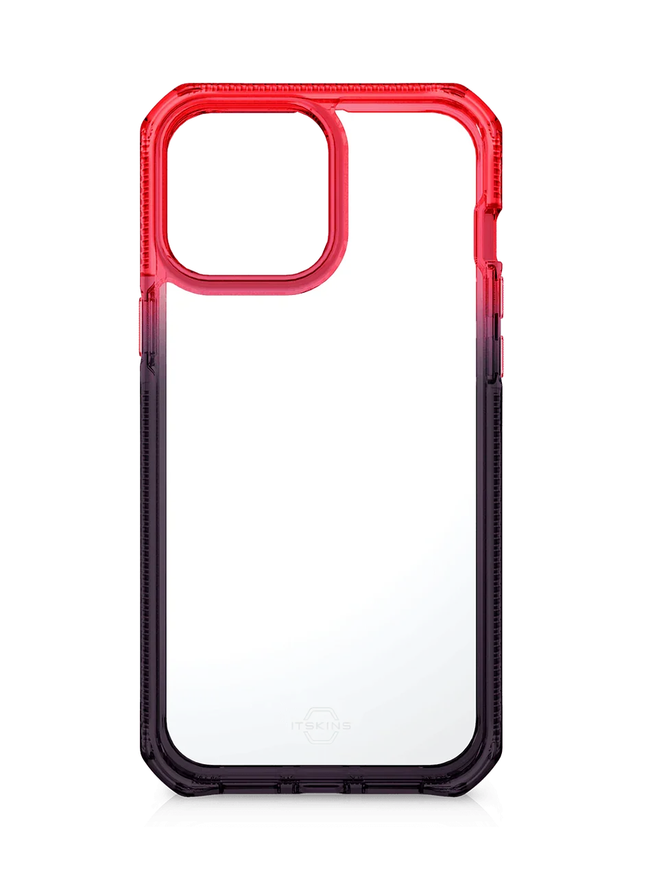 Itskins Supreme Prism iPhone 13 Pro Cover - Coral And Black - Tashqila Itskins Supreme Prism iPhone 13 Pro Cover - Coral And Black - Tashqila